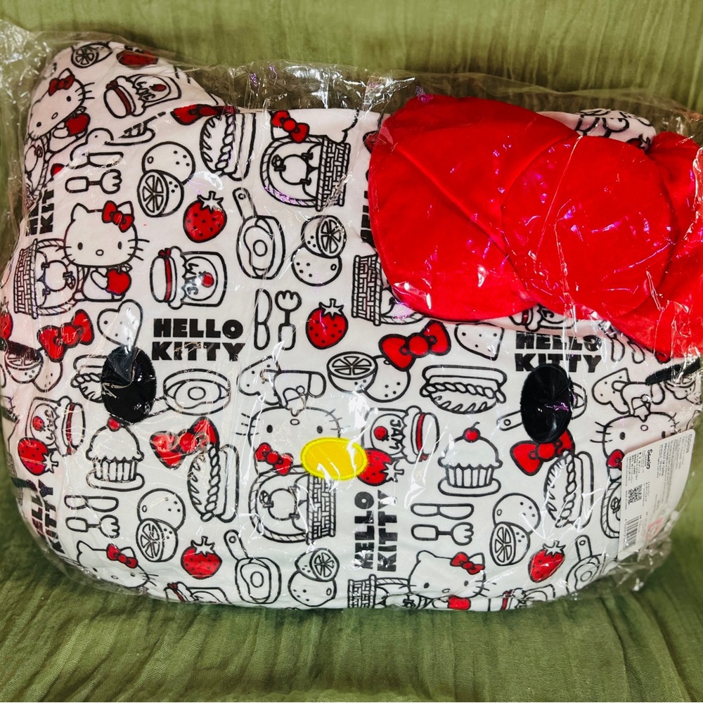 50th Anniversary Hello Kitty Kids Pillow - Red and White